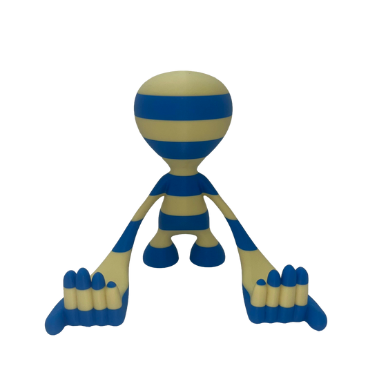 Blue & Yellow Striped Hands